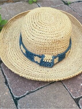 Scala one size straw beach hat sun